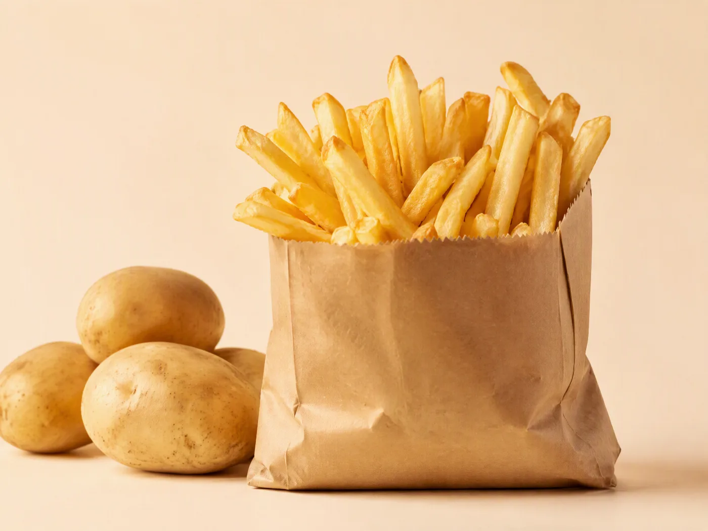 Low-Temperature Fried French Fries
